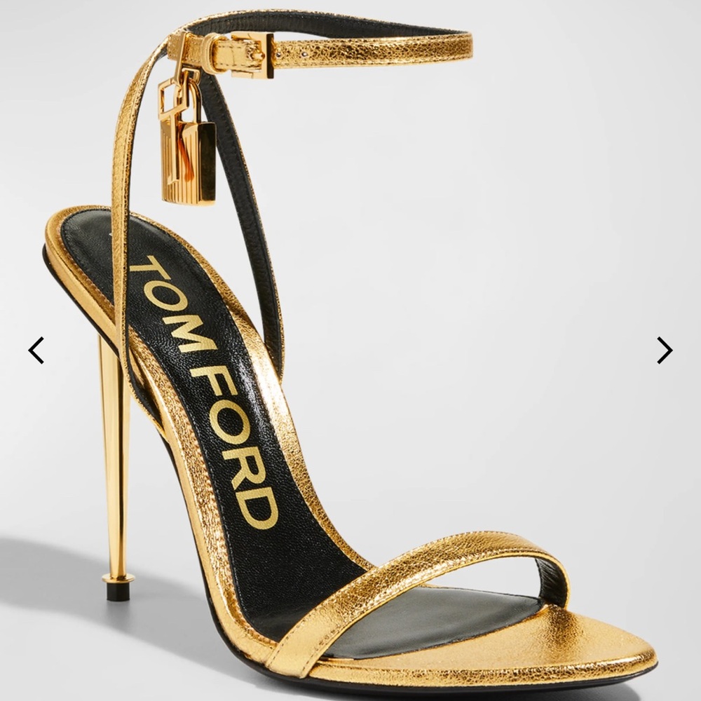 Tom Ford Metallic Gold Heels